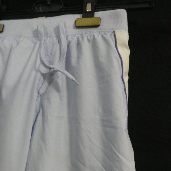 OLD NAVY | medium | Light Blue Insulated Sport Pants with Stripes & Silver Print - Picture 5 of 16